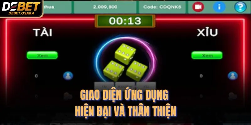 Giao diện ứng dụng hiện đại và thân thiện